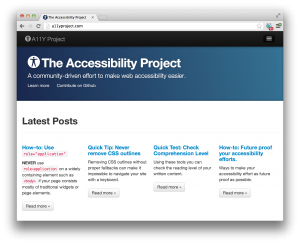 The Accessibility Project – Bram.us