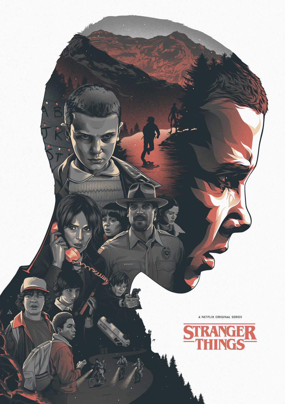 Stranger Things Fanart Poster Bram us
