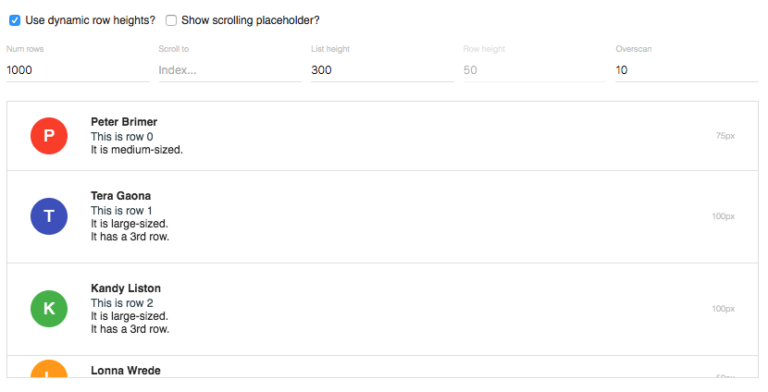 Efficiently render large lists and tabular data with react-virtualized ...