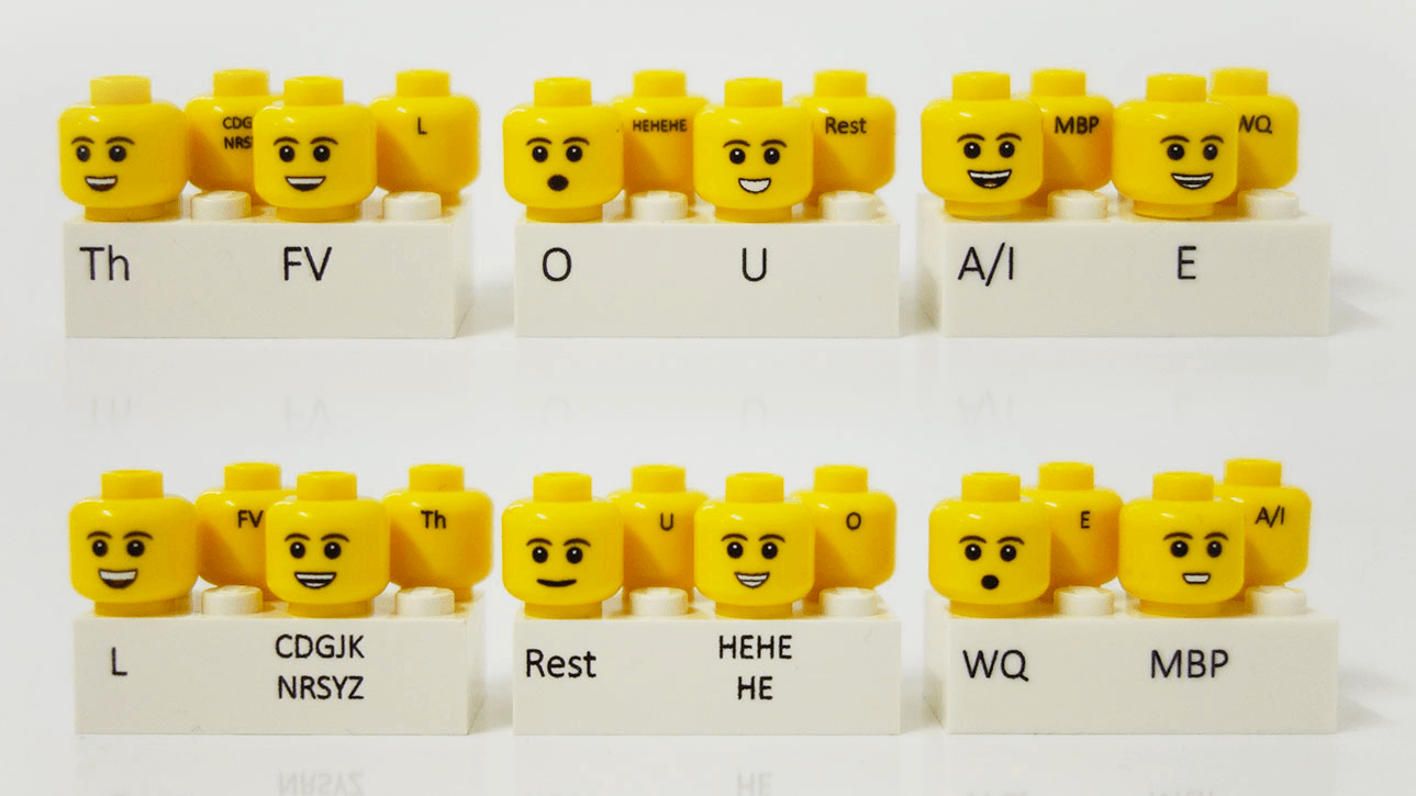 Phonetic Custom LEGO Heads for Stopmotion Animation – 