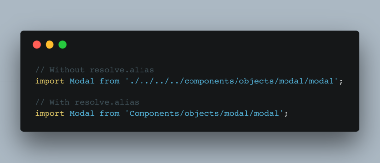 Easier imports with Webpack’s resolve.alias – Bram.us
