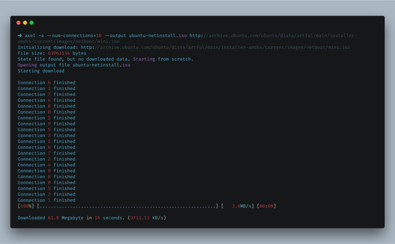 Axel — Command Line Download Accelerator – Bram.us