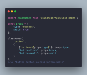 class-names – Conditionally join CSS class names together – Bram.us