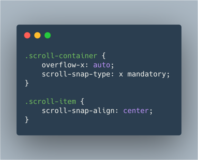 Simple Scroll Snapping Carousel (Flexbox Layout / Grid Layout) – Bram.us