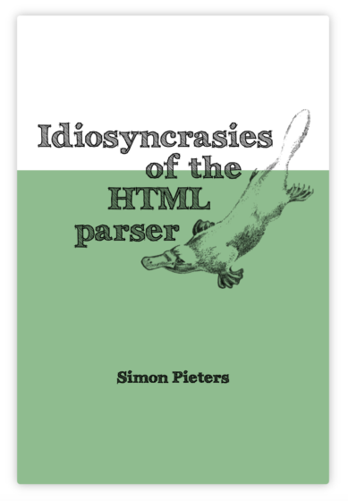 Parser Book Idiosyncrasies of the HTML parser – Bram.us