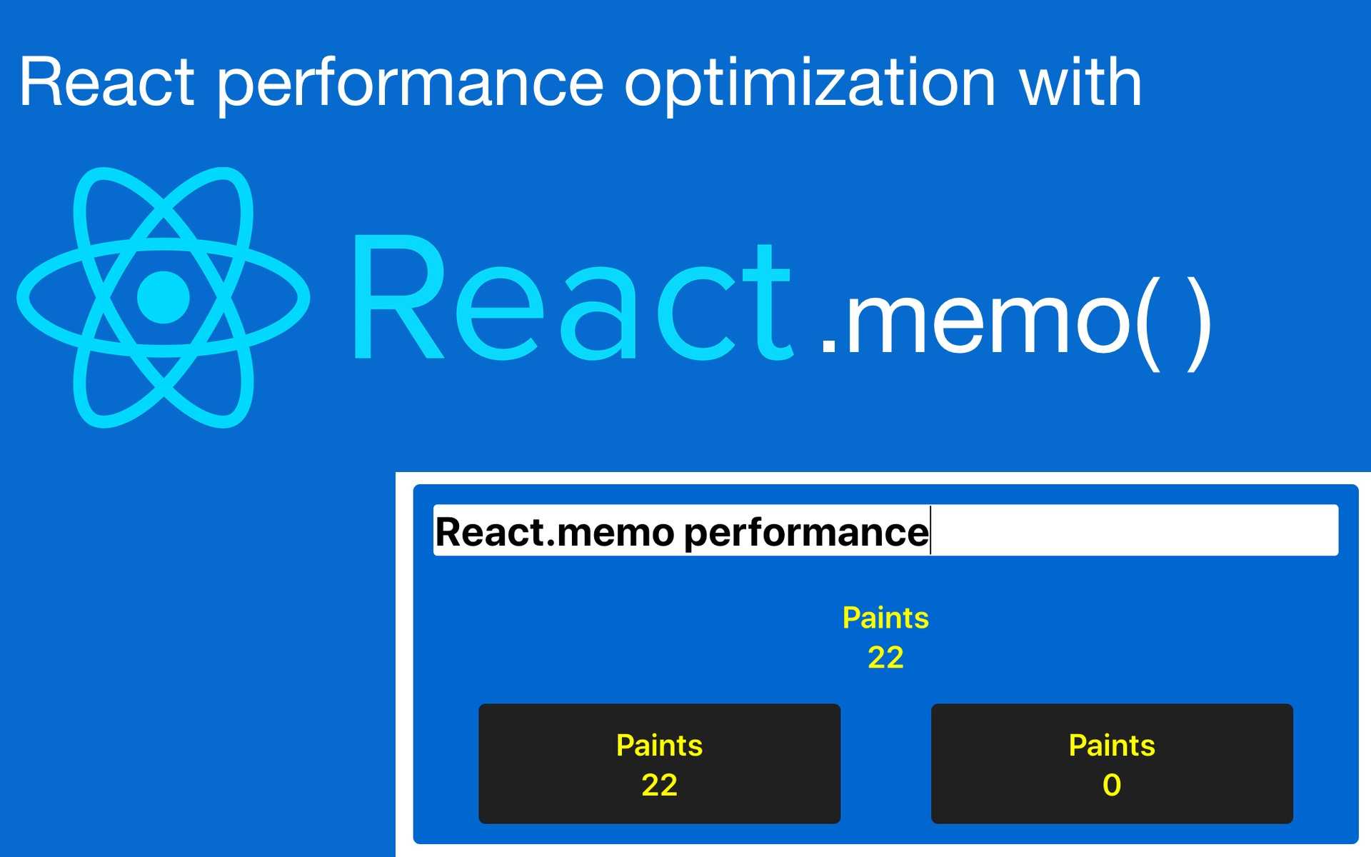 Optimized performance. React Memo. React Memo example. How to use React. React Memo equal function.