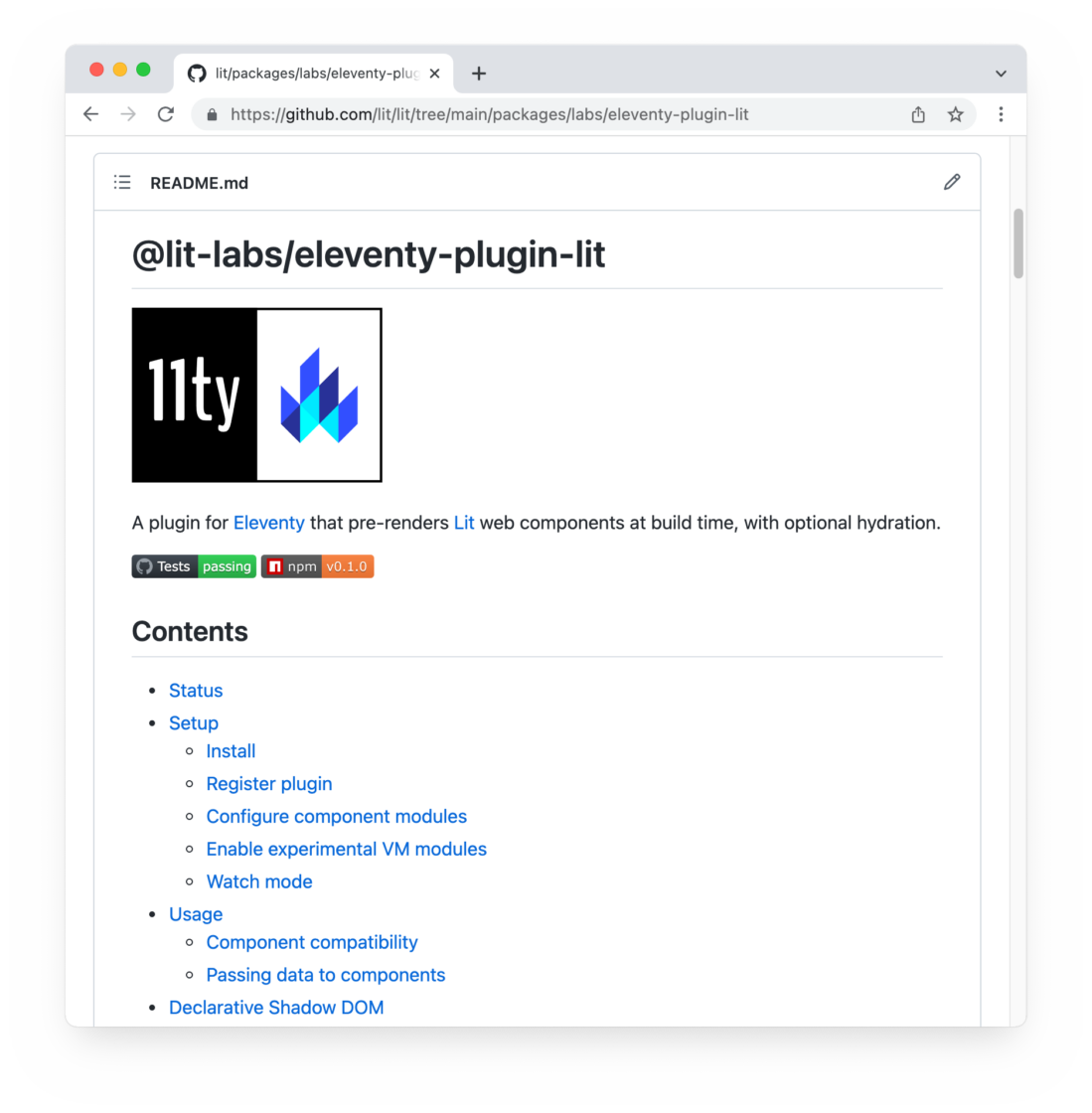 Eleventy plugin for static rendering of Lit components – Bram.us