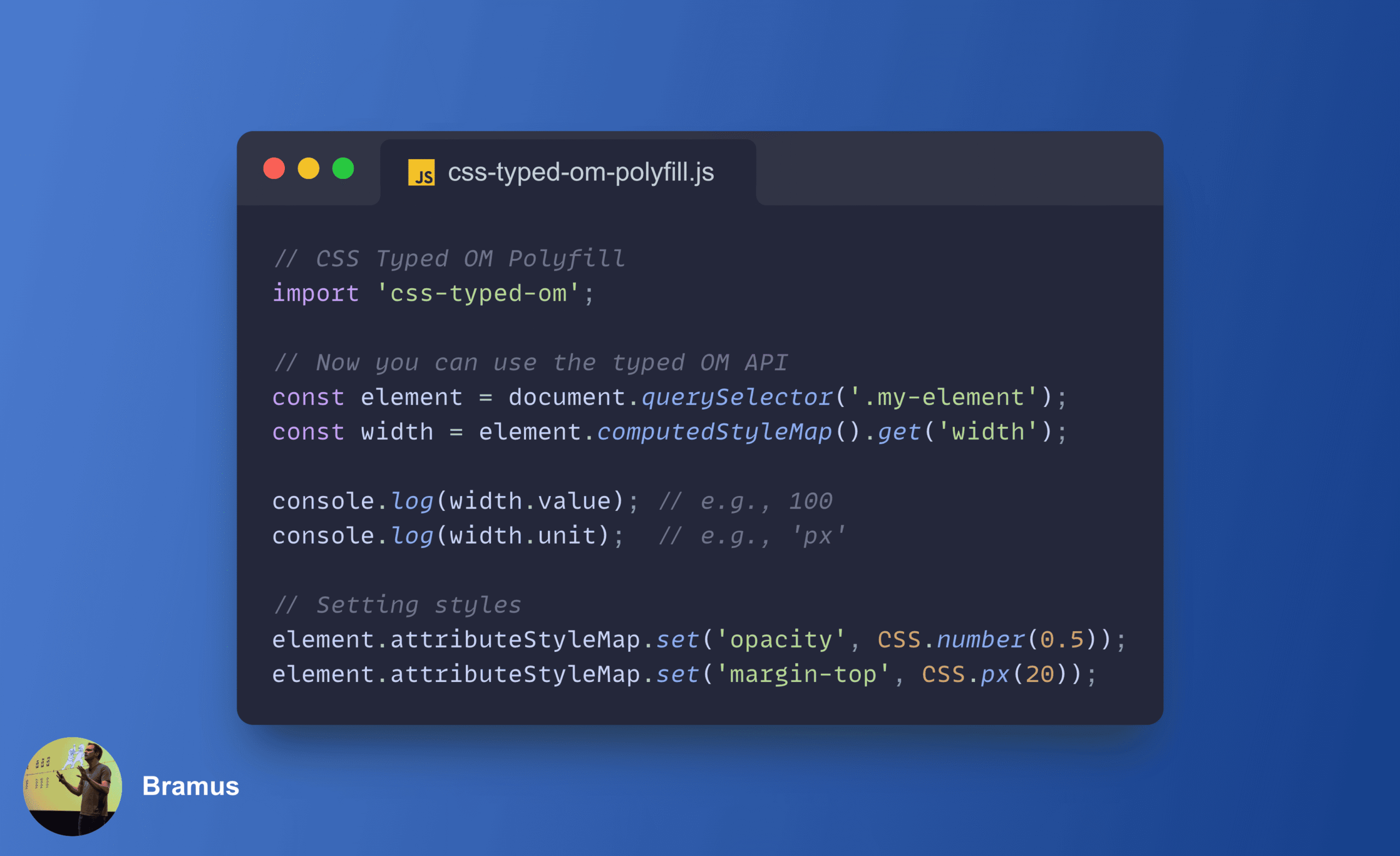 Introducing css-typed-om, a complete and WPT-tested polyfill for CSS Typed OM